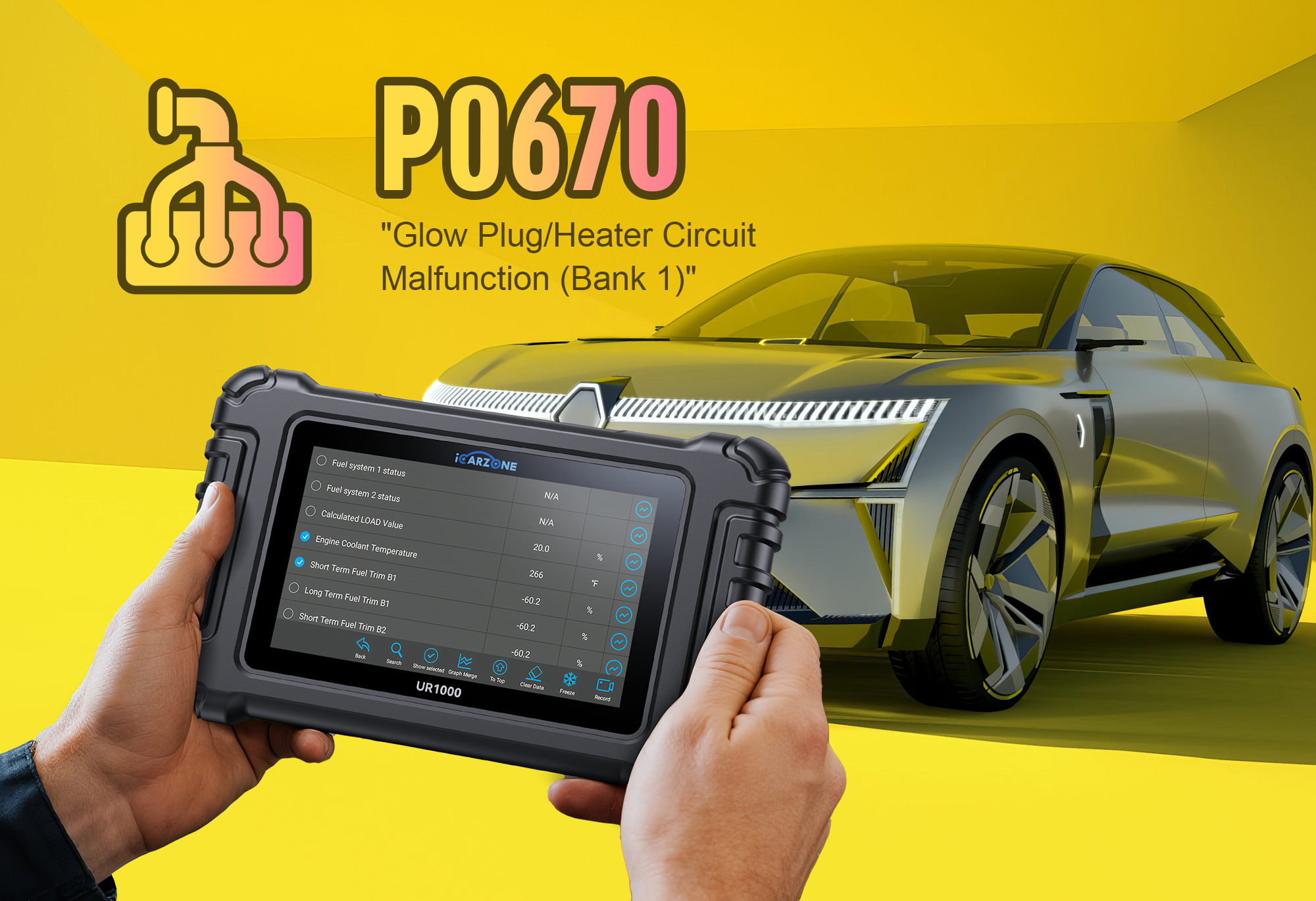 P0670 Code: Glow Plug Control Circuit Malfunction – Causes, Diagnosis, and Fixes | iCarzone UR1000