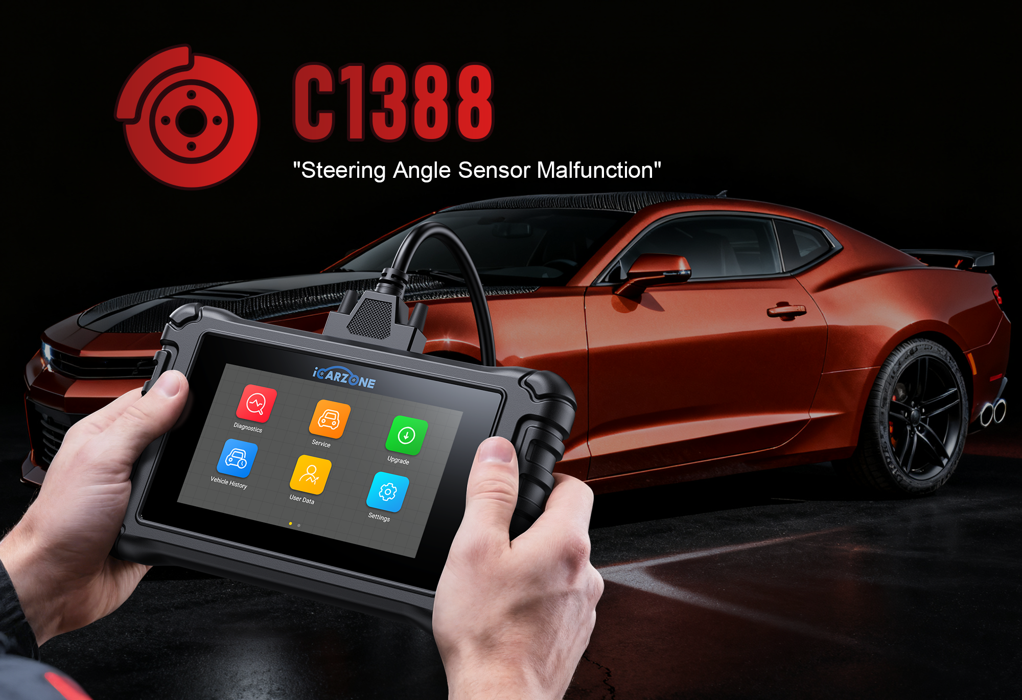 C1388 Code Ford: ABS Pressure Sensor Fix | Diagnose With ICARZONE UR800 (158 chars)