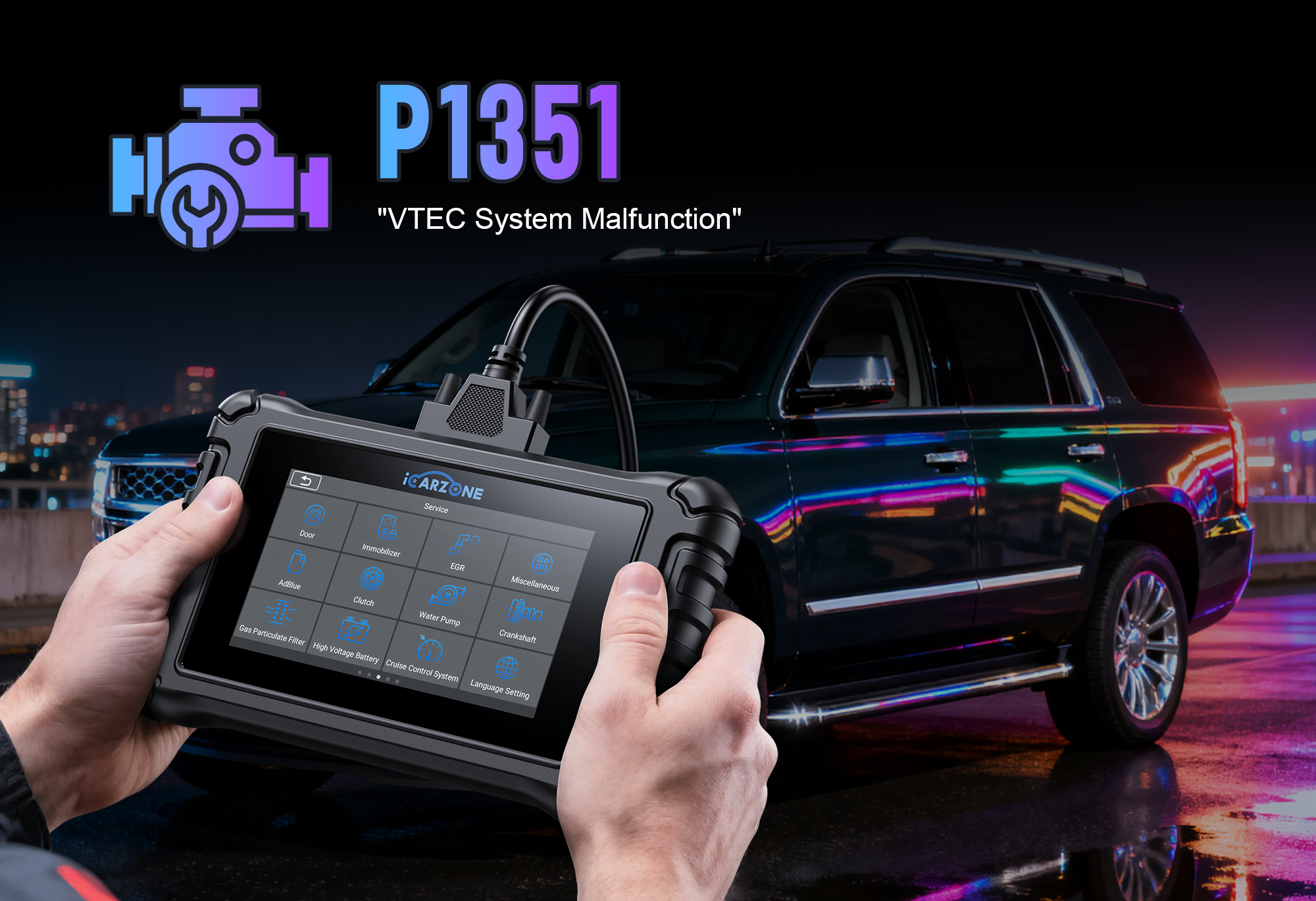 P1351 Code: Ignition Coil Circuit Malfunction in FORD F150 | DIY FIX with ICARZONE UR800