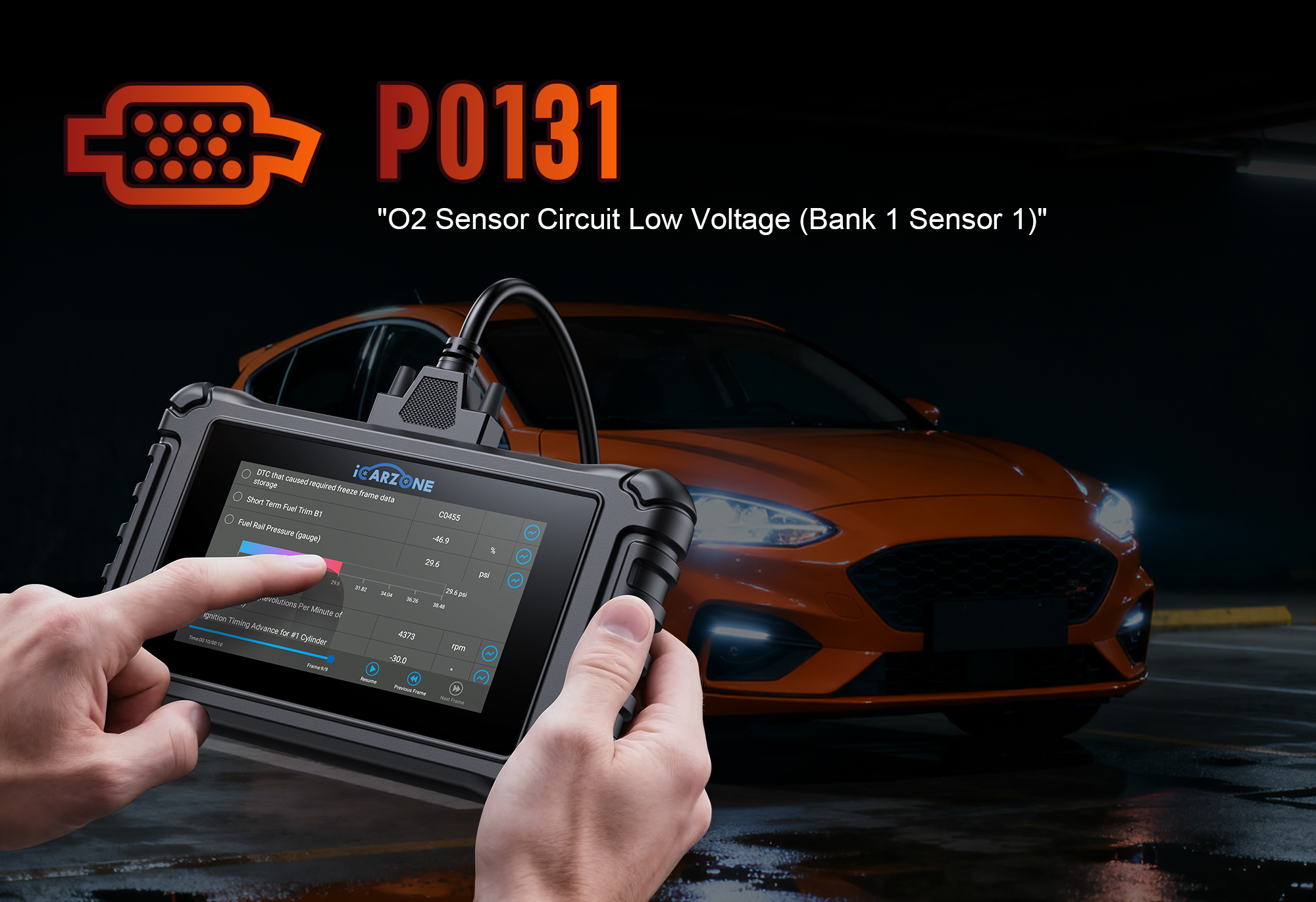 P0131 Toyota Camry Fix: Diagnose with ICARZONE UR800 for Oxygen Sensor Issues