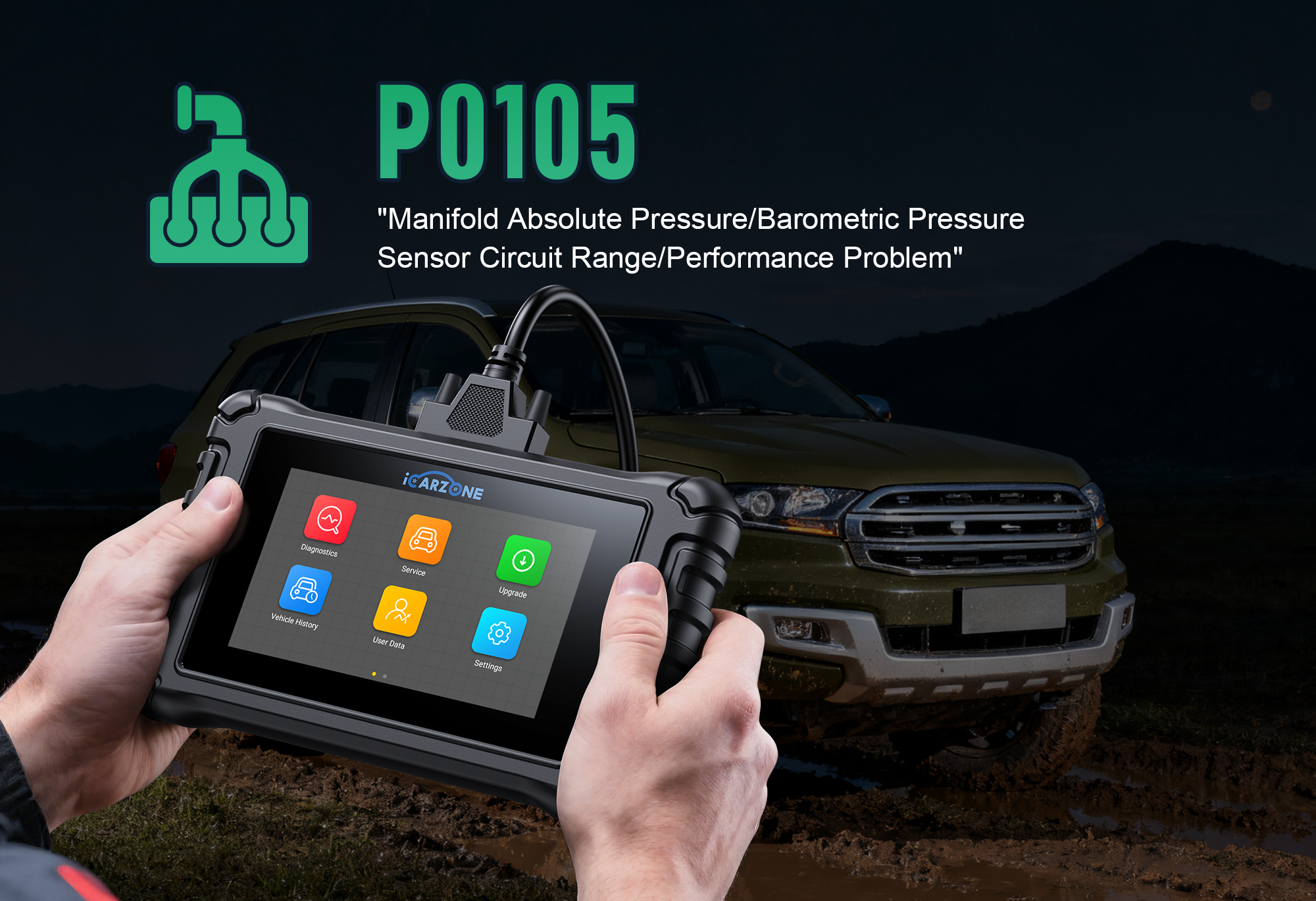 P0105 MAP Sensor Issues in Volkswagen Golf : DIY Diagnose with ICARZONE UR800