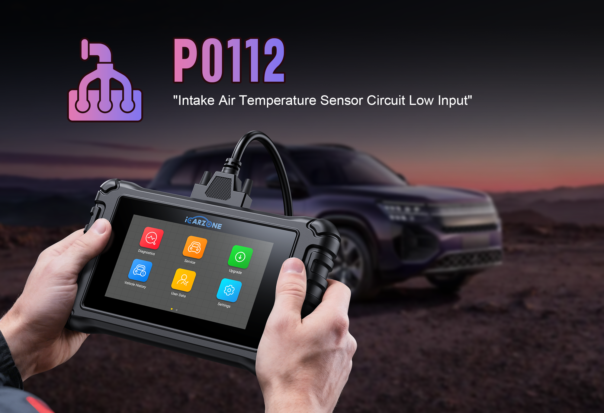 P0112 Code: Intake Air Temperature Sensor Fault in 2018-2023 Toyota Camry | ICARZONE MA100 DIY FIX GUIDE