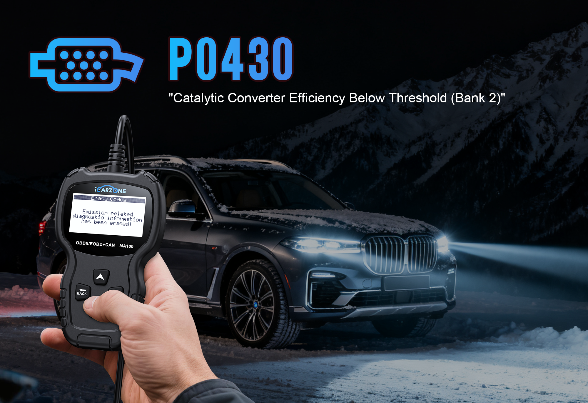 P0430: Fix Catalytic Converter Issues in Toyota Camry | DIY FIX WITH ICARZONE MA100