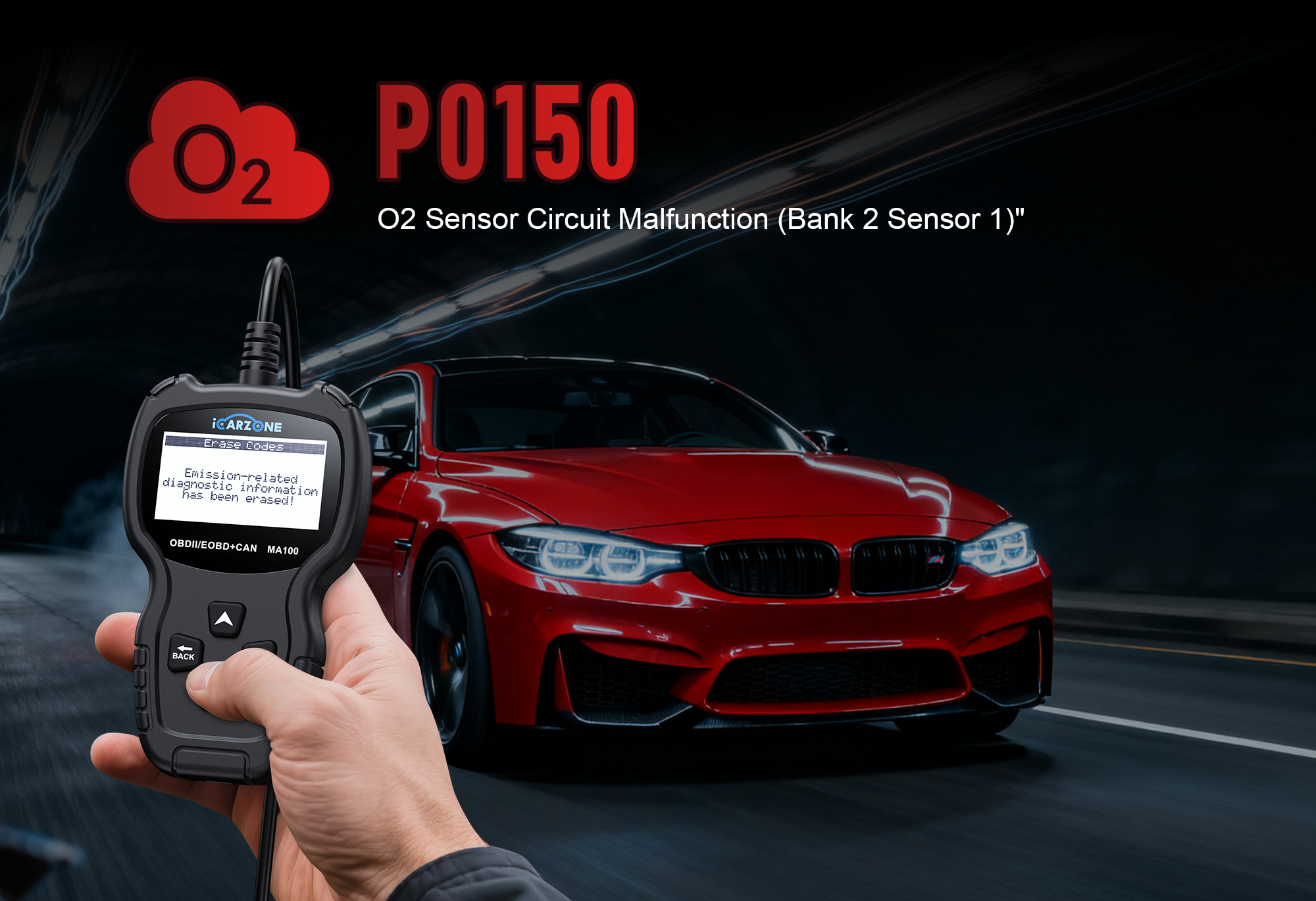 Fix P0150 Code on Ford F-150 Easily with ICARZONE MA100 – No Pro Tools Needed