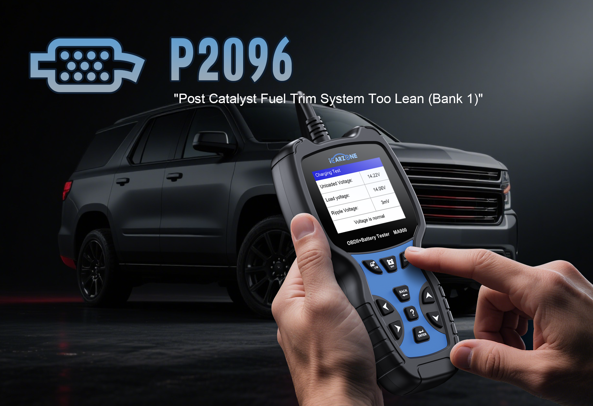 P2096 Chevrolet Silverado 1500 Guide: Post-Cat Rich Fixes & MA900 Diagnosis