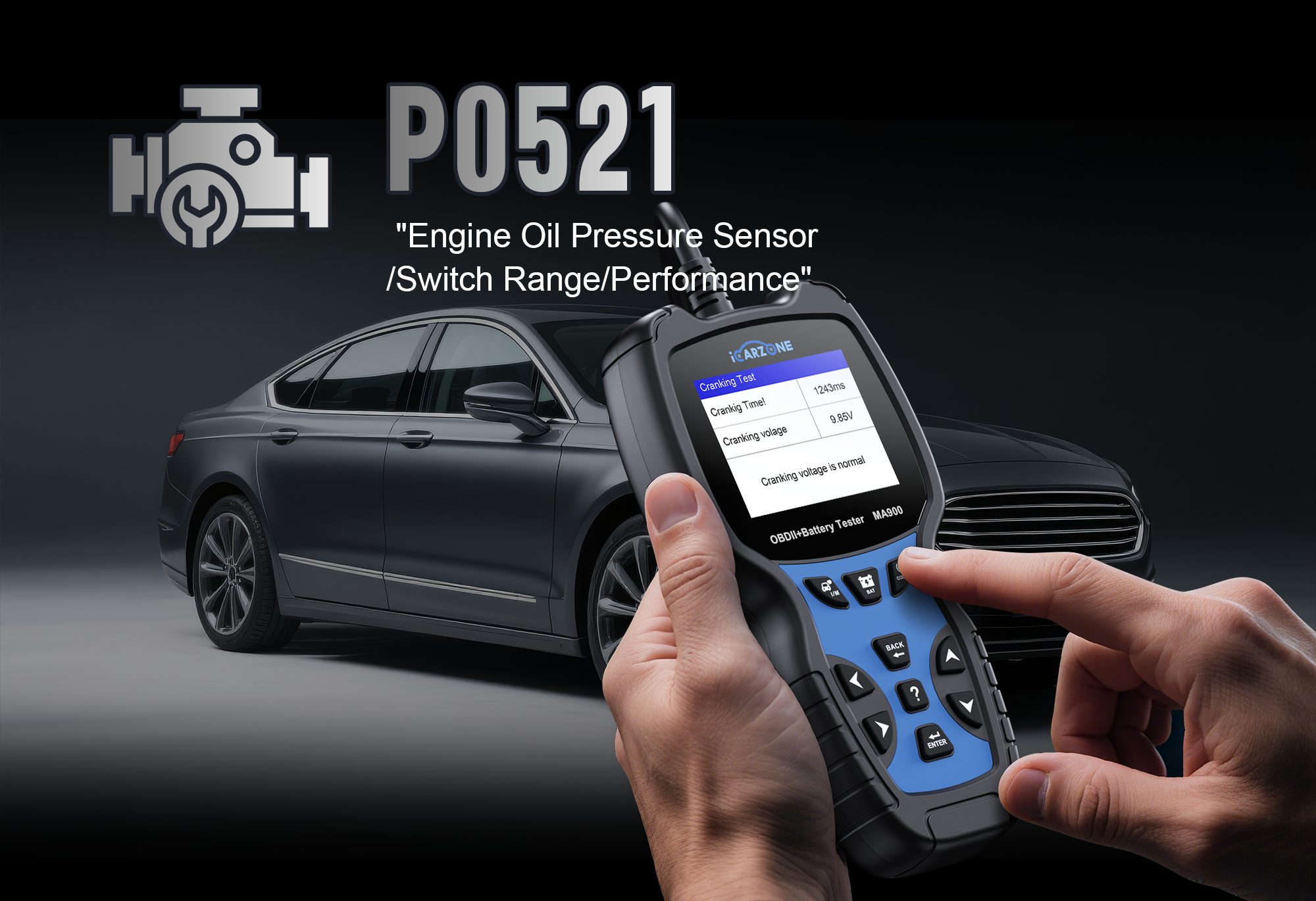 P0521 Code in Volkswagen Golf: 2025 DIY Fix with ICARZONE MA900