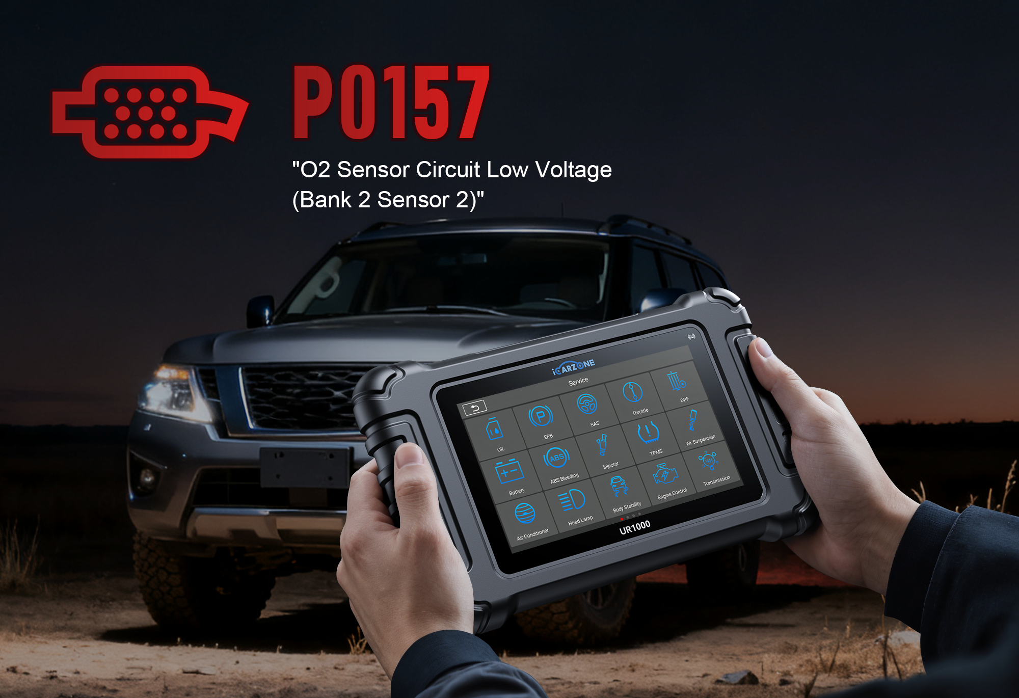 P0157 Code in Honda CR-V: Fix Downstream O2 Sensor with ICARZONE MA900