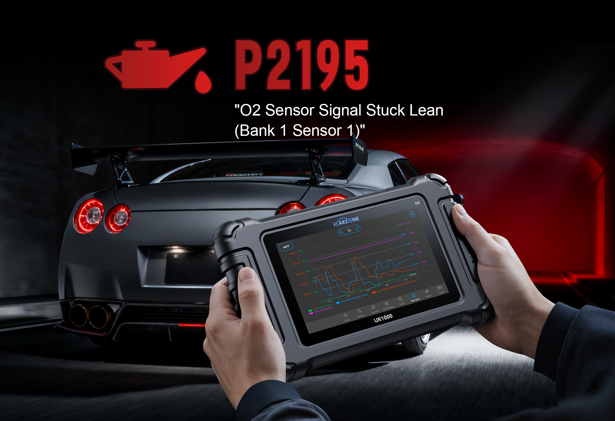 P2195 Code in Ford F-150: Fix O2 Signal Stuck Rich with ICARZONE UR1000