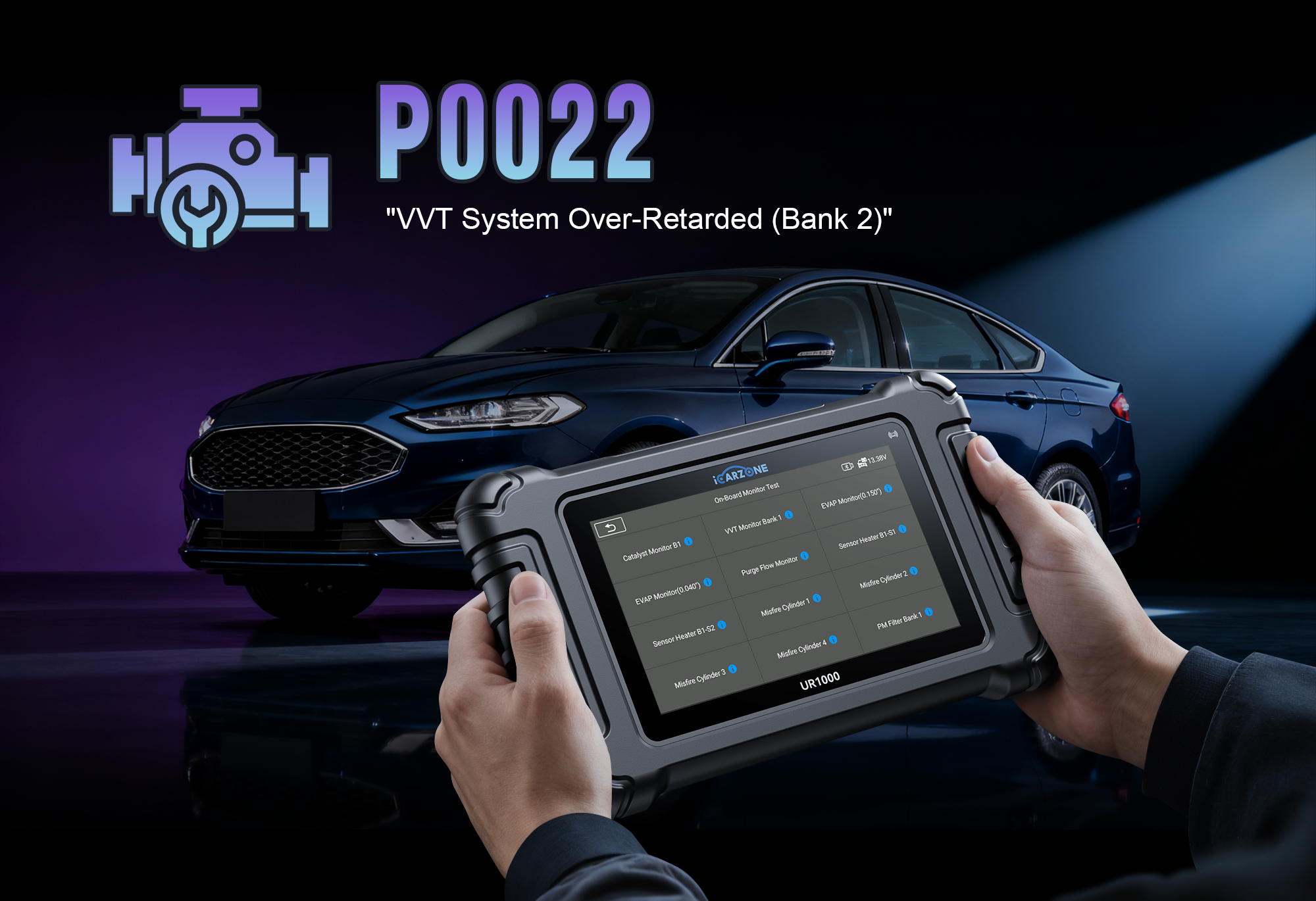 P0022 Code in Honda Accord: Fix Camshaft Timing with ICARZONE UR1000