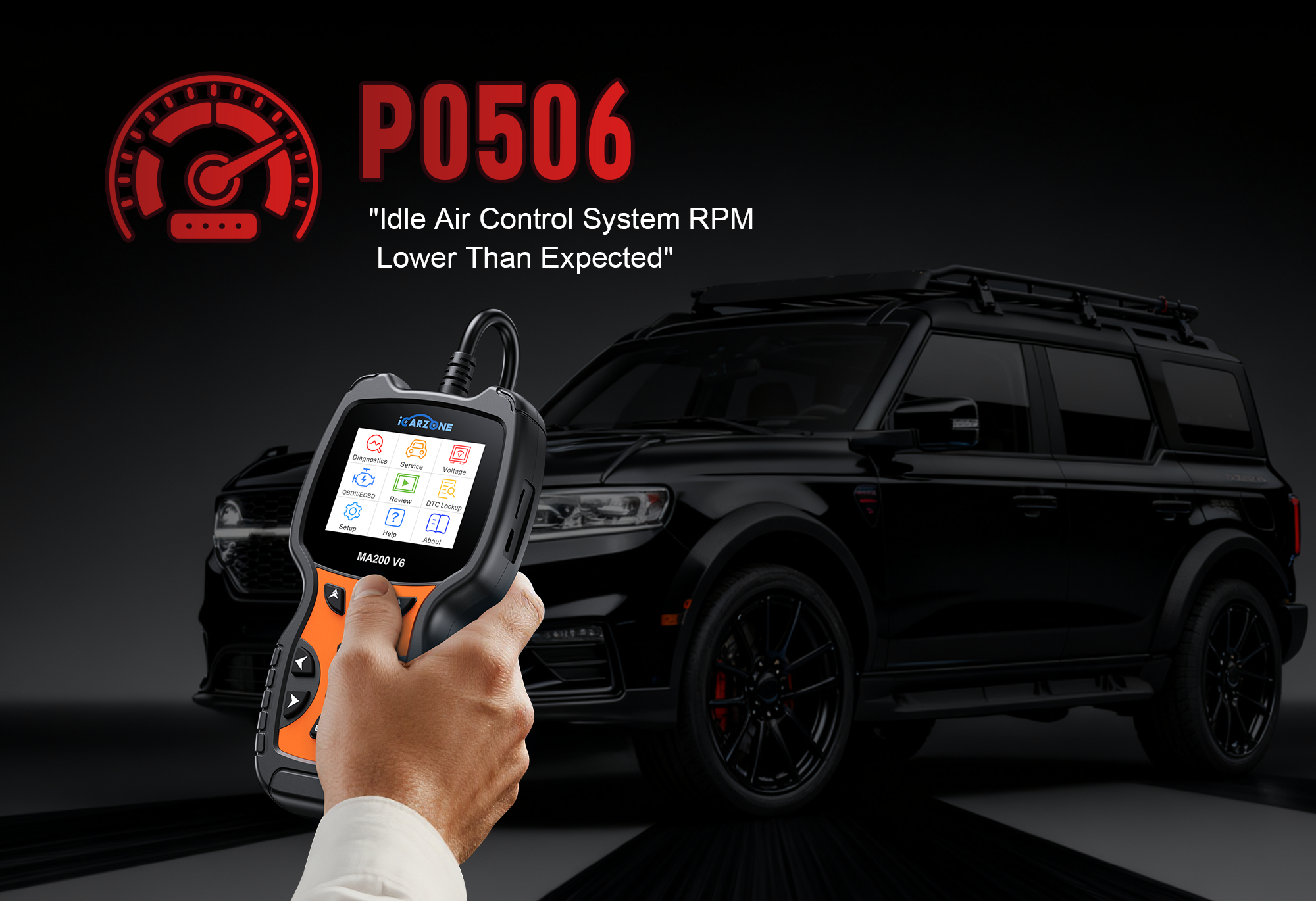 P0506 Code: Idle Air Control System RPM Below Expected in Honda Civic | EASY Fix with ICARZONE MA200 V6