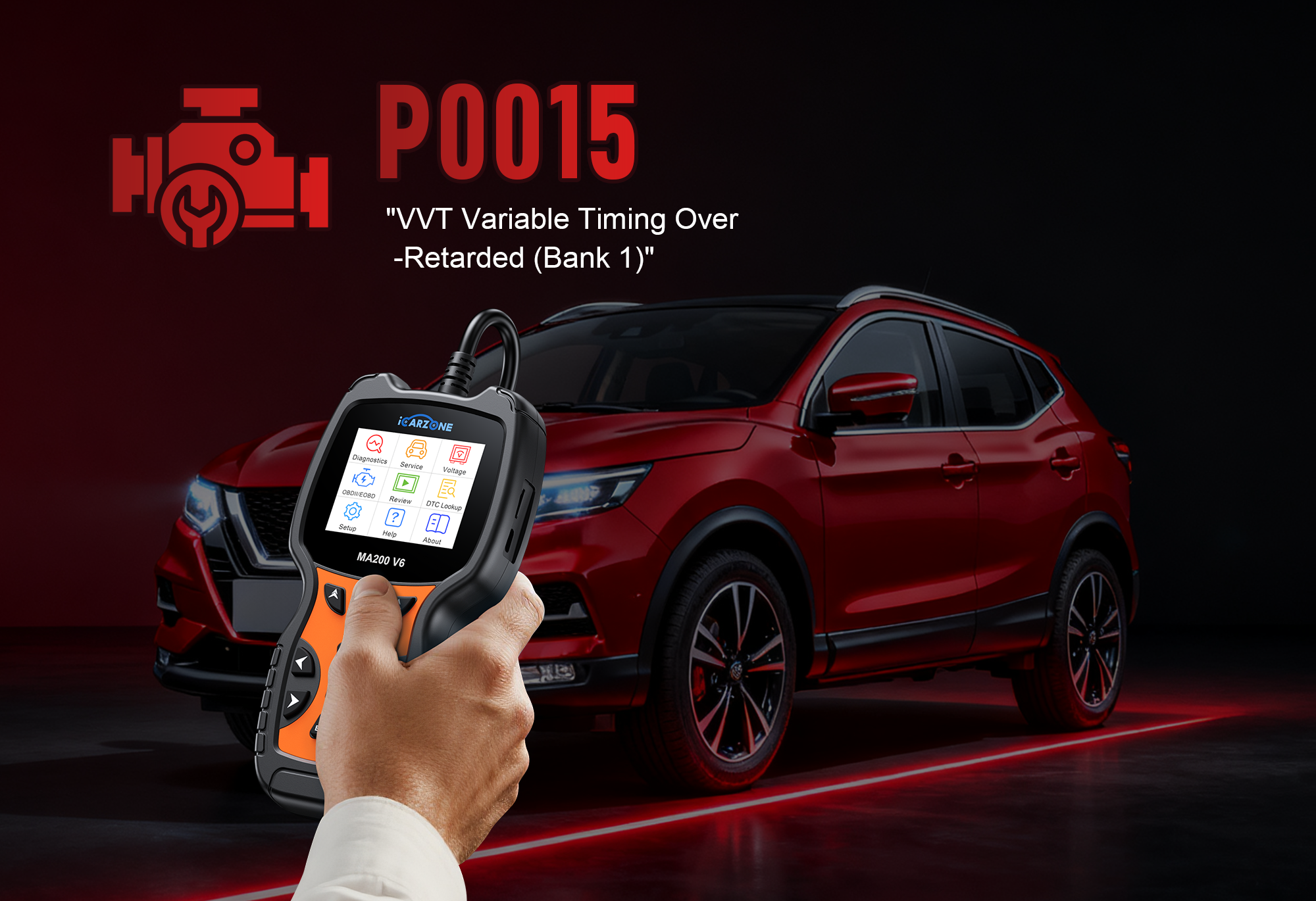 P0015 intake camshaft timing issues in Mercedes C-Class: EASY Fix with ICARZONE MA200 V6