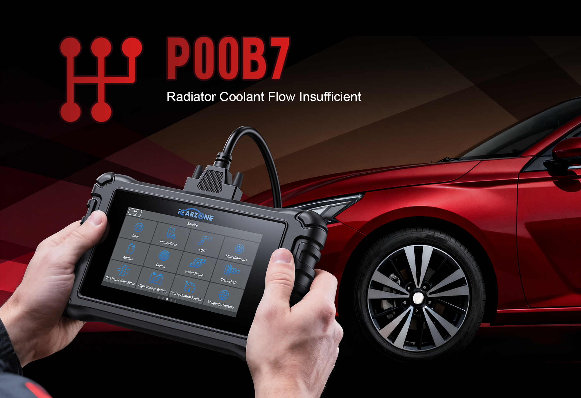 P00B7 Code in Ford F-150 : Fix  Electric Coolant Pump issues with ICARZONE UR800