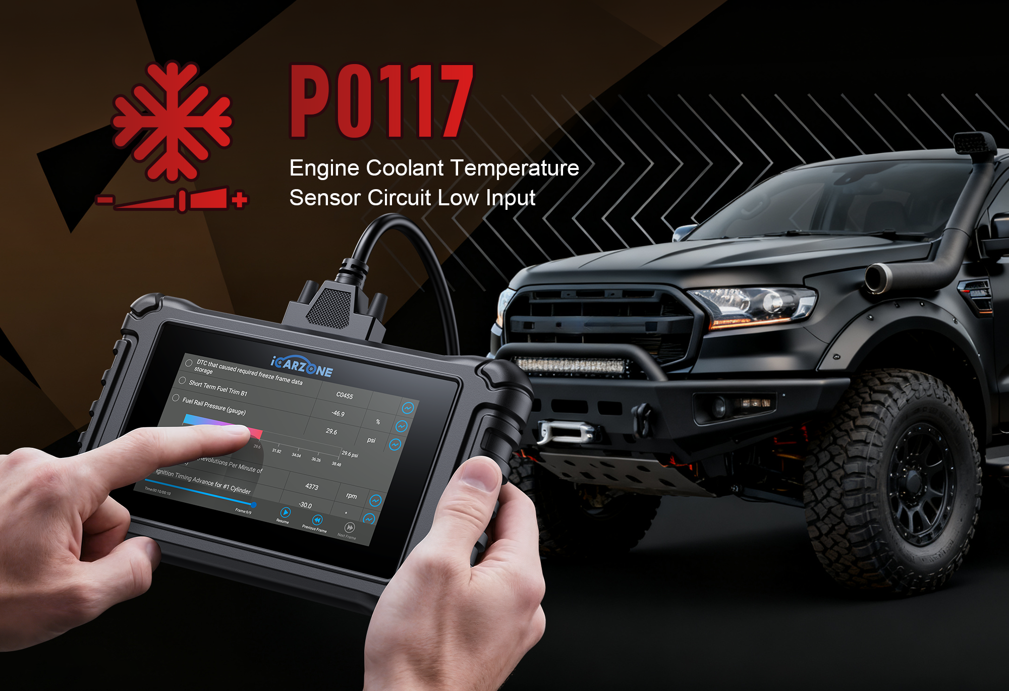 P0117 Code in 2006 Honda Accord: Solve ECT Sensor with ICARZONE UR800 |2025