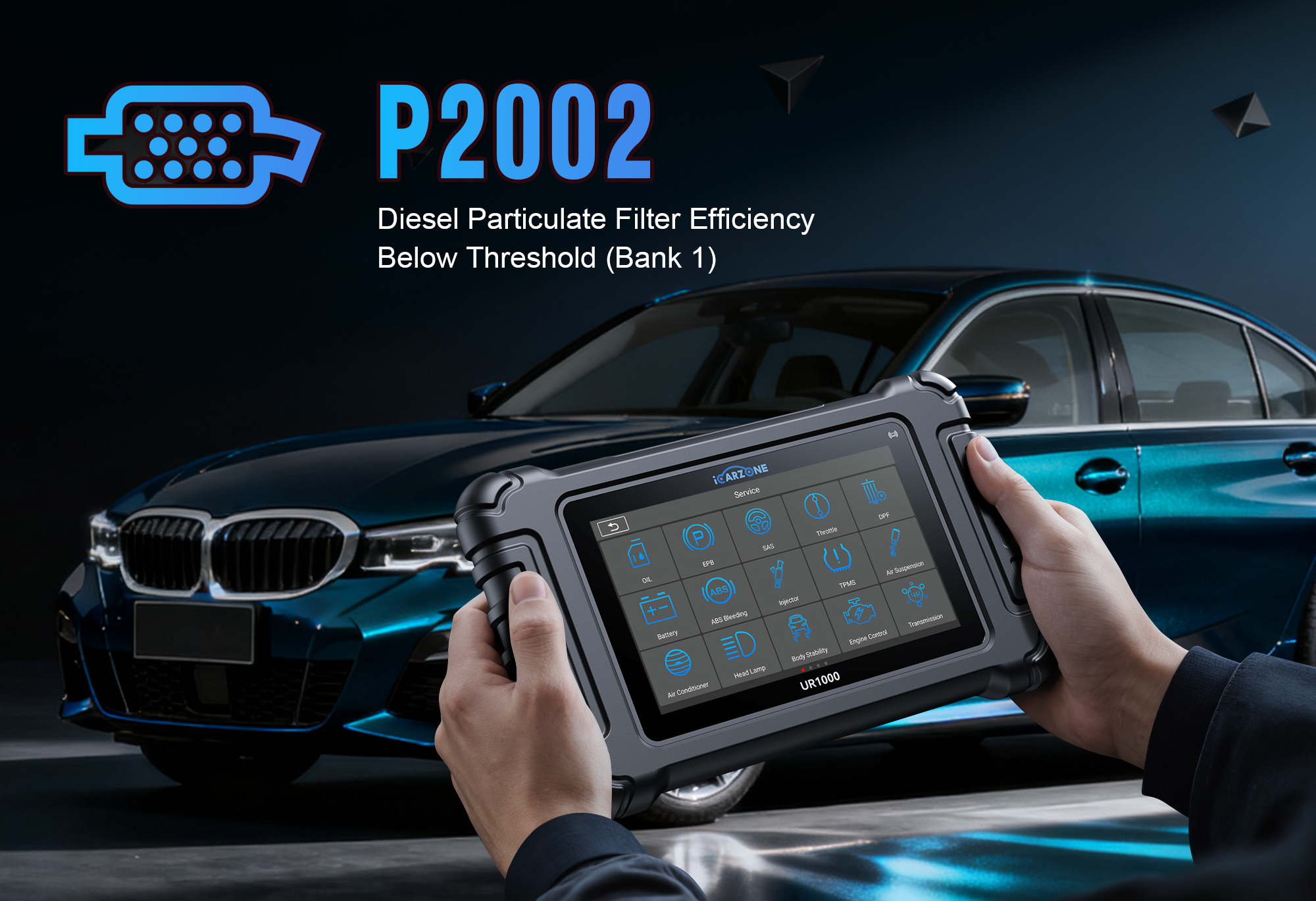 P2002 Code: Fix Diesel Particulate Filter efficiency faults with ICARZONE UR1000