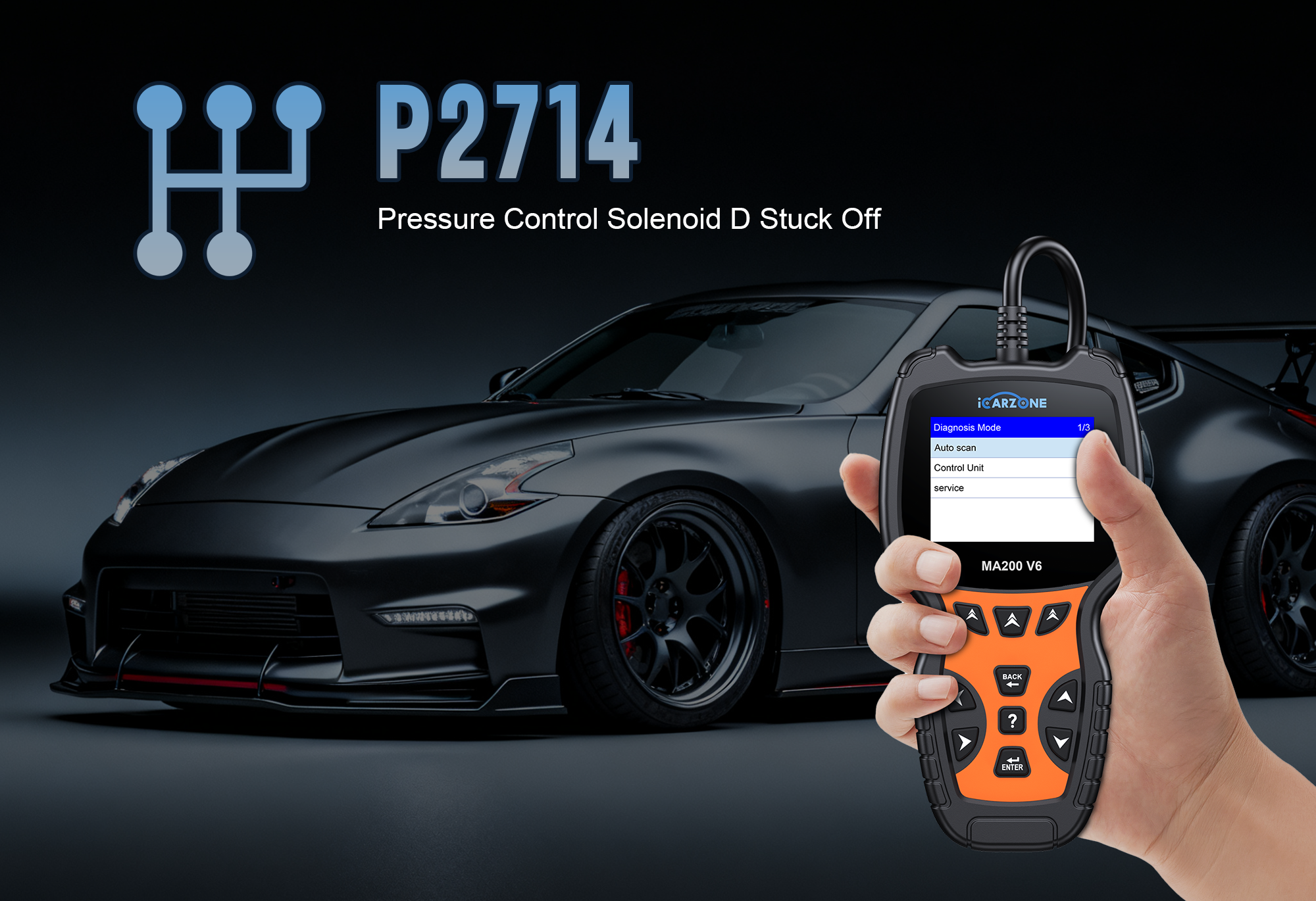 P2714 Code in Chevrolet: Fix Transmission Pressure Control Solenoid B Circuit faults with ICARZONE MA200 V6
