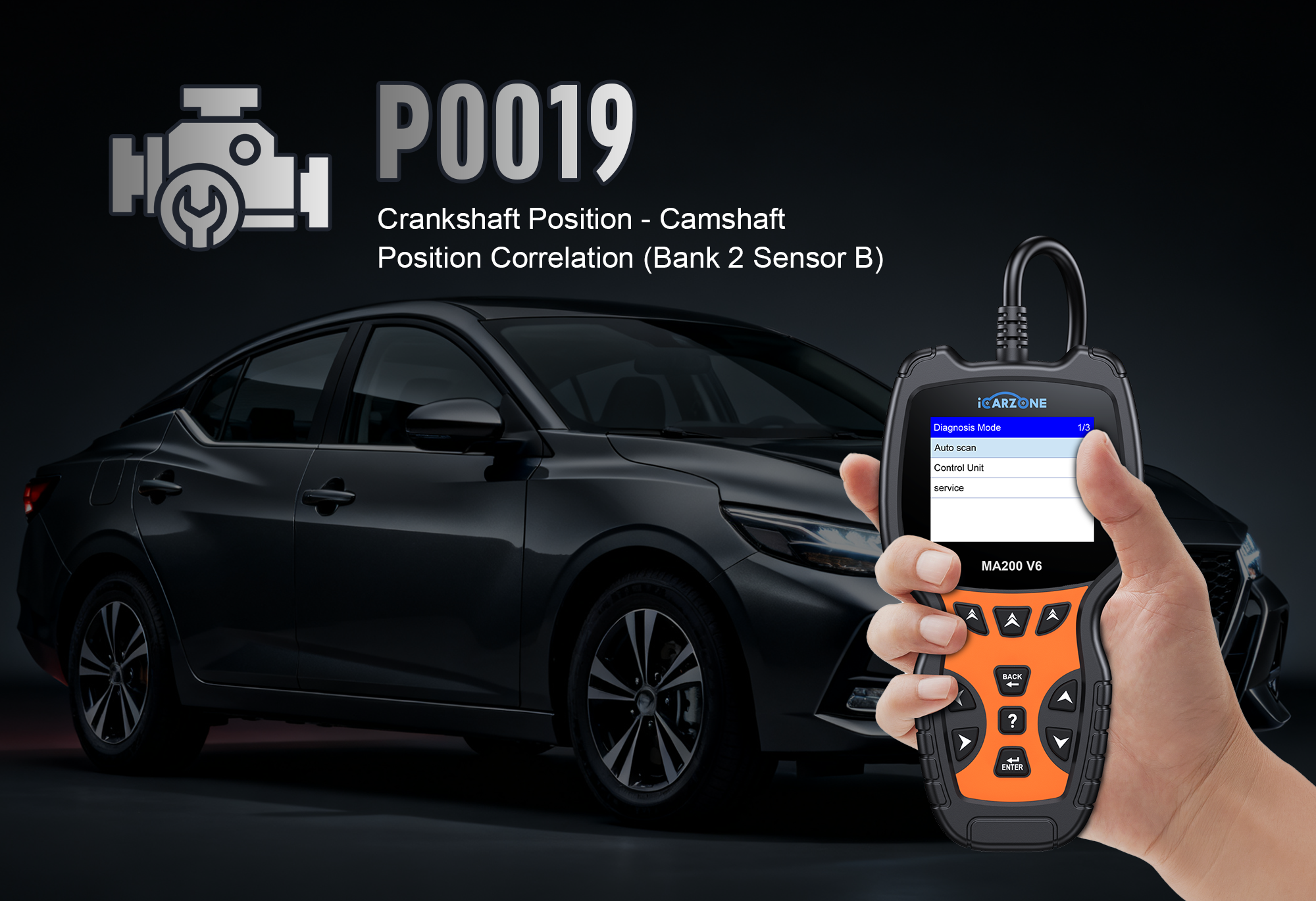 P0019 Code in Chevrolet Silverado : Fix Crankshaft-Camshaft Correlation faults with ICARZONE MA200 V6