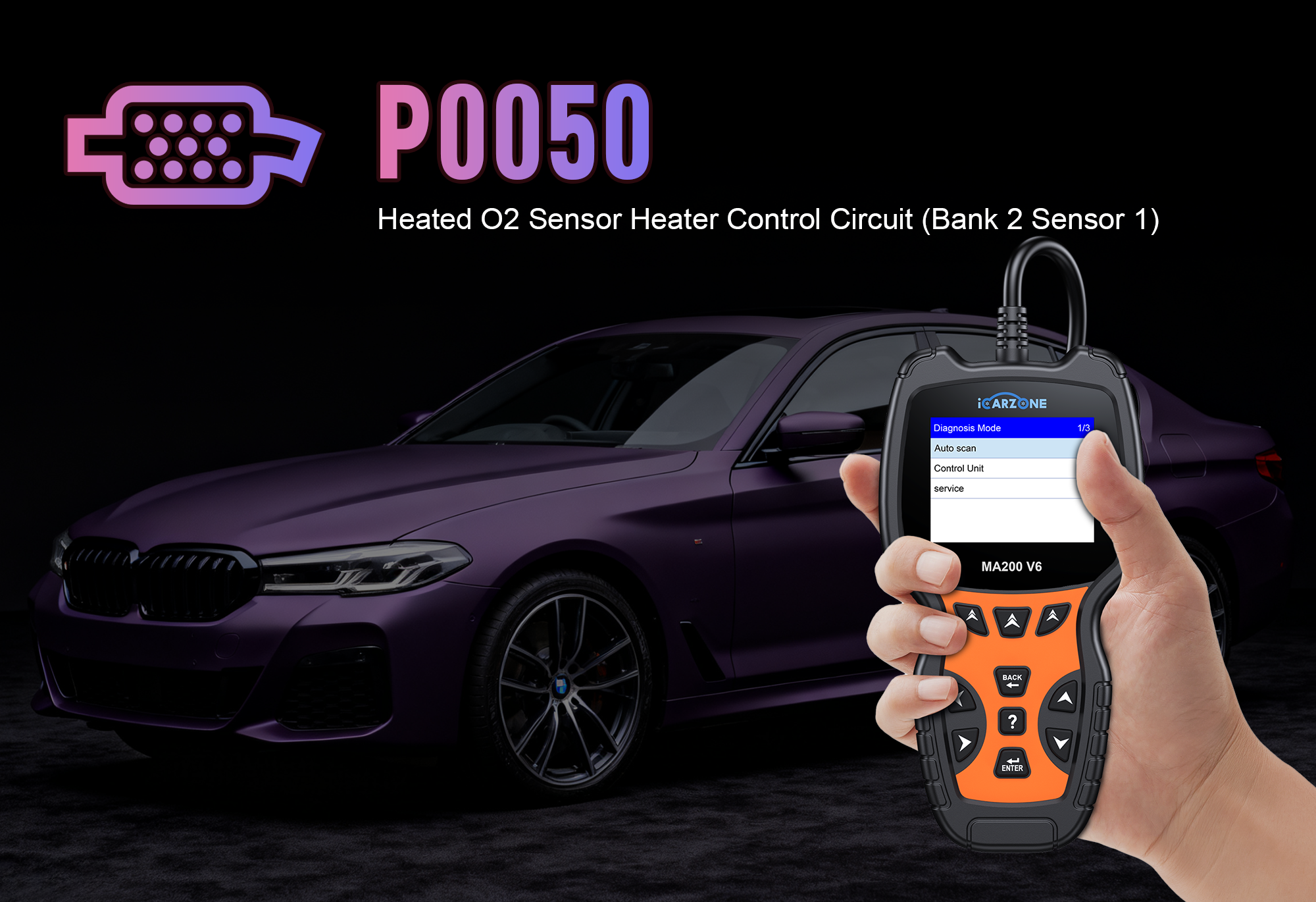 P0050 Code : HO2S Heater Control Circuit (Bank 1 Sensor 2) faults in Audi Q5 |  Fix with ICARZONE MA200 V6