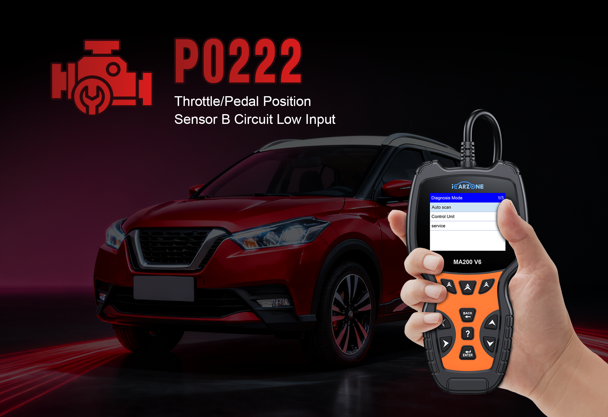 Fix P0222 in Silverado: TPS B Low Voltage Diagnosed with MA200 V6