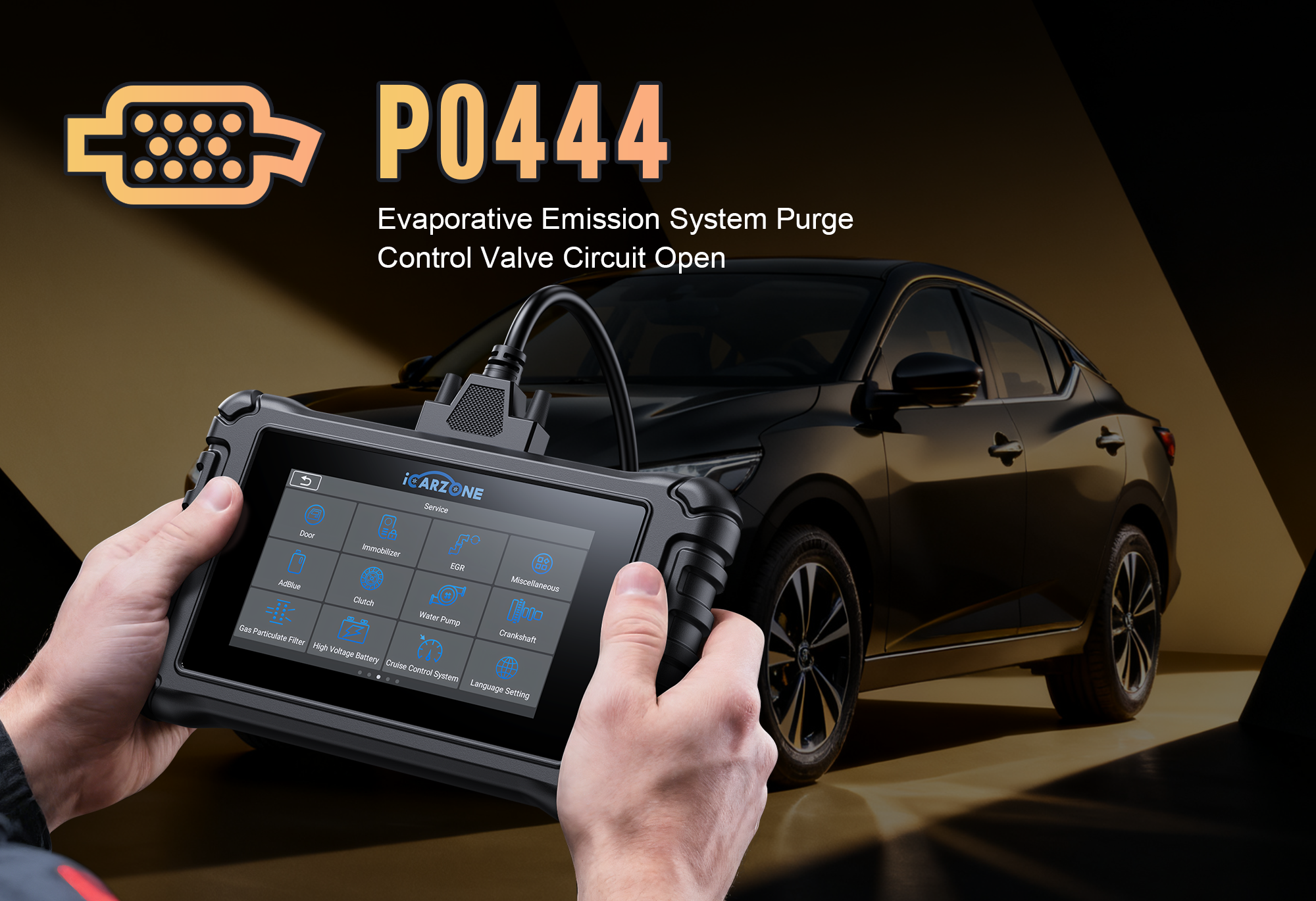 P0444 Code in Mercedes: Solve EVAP System Purge Solenoid Circuit Open faults with ICARZONE UR800