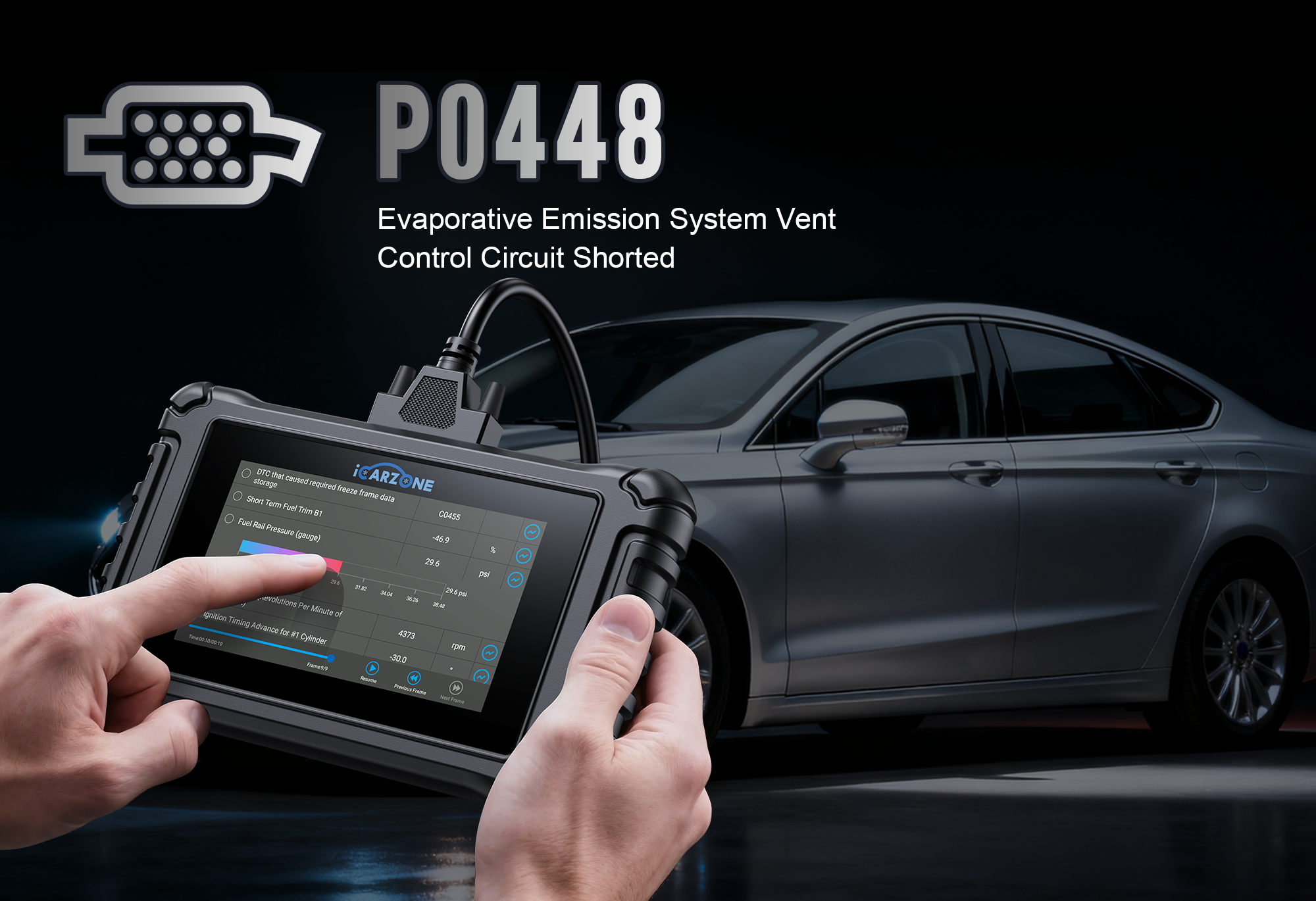 P0448 EVAP Purge Control Circuit Short faults in Audi Q5L | FIX with ICARZONE UR800