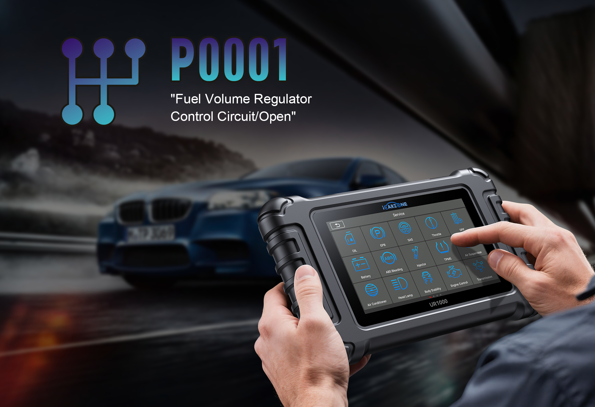 P0001 in Ford F-150 EcoBoost: Fix Fuel Regulator Error with ICARZONE UR1000