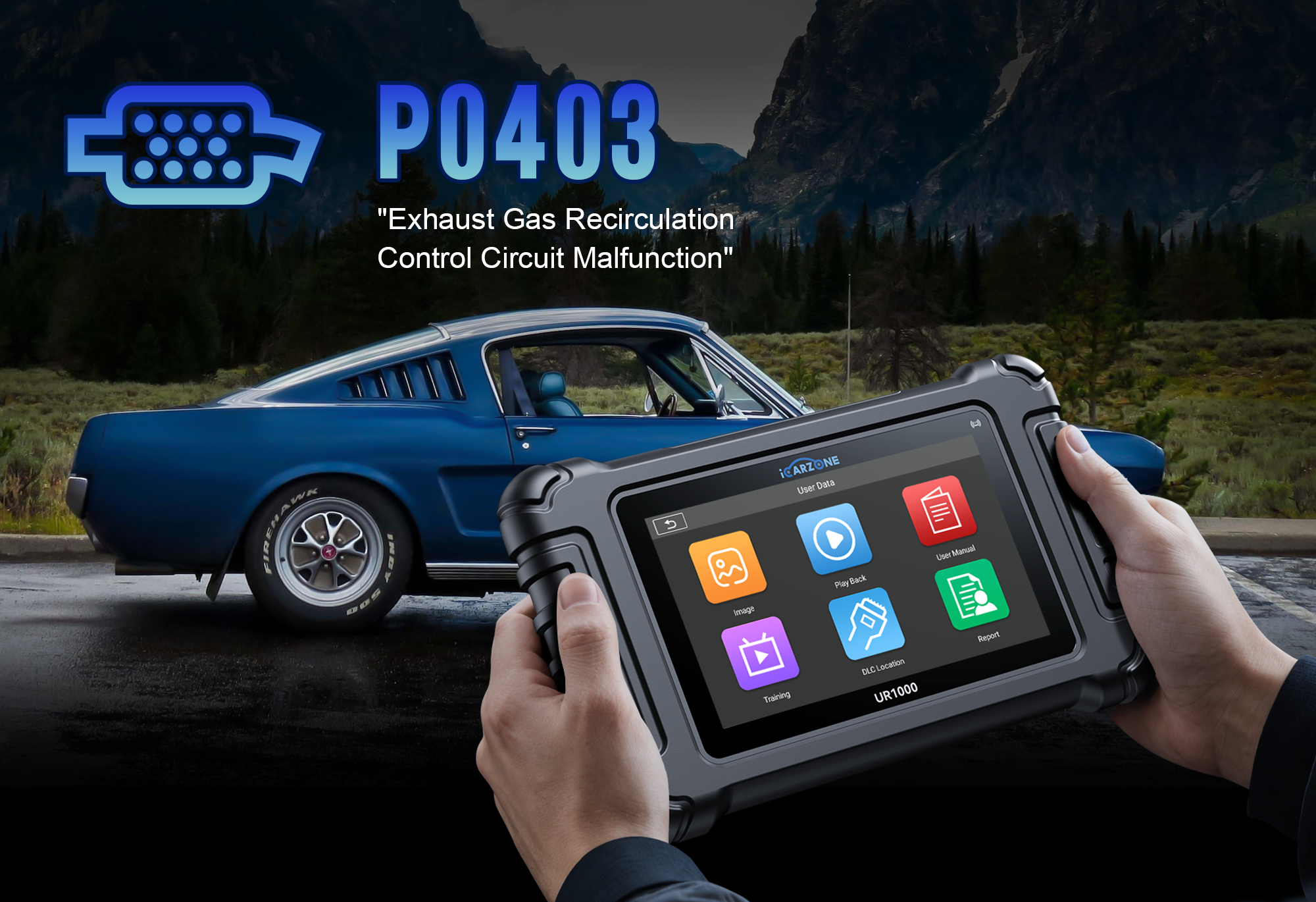 P0403 in Honda Civic &Jeep Grand Cherokee: Fix EGR Valve Circuit with ICARZONE UR1000 [2025]