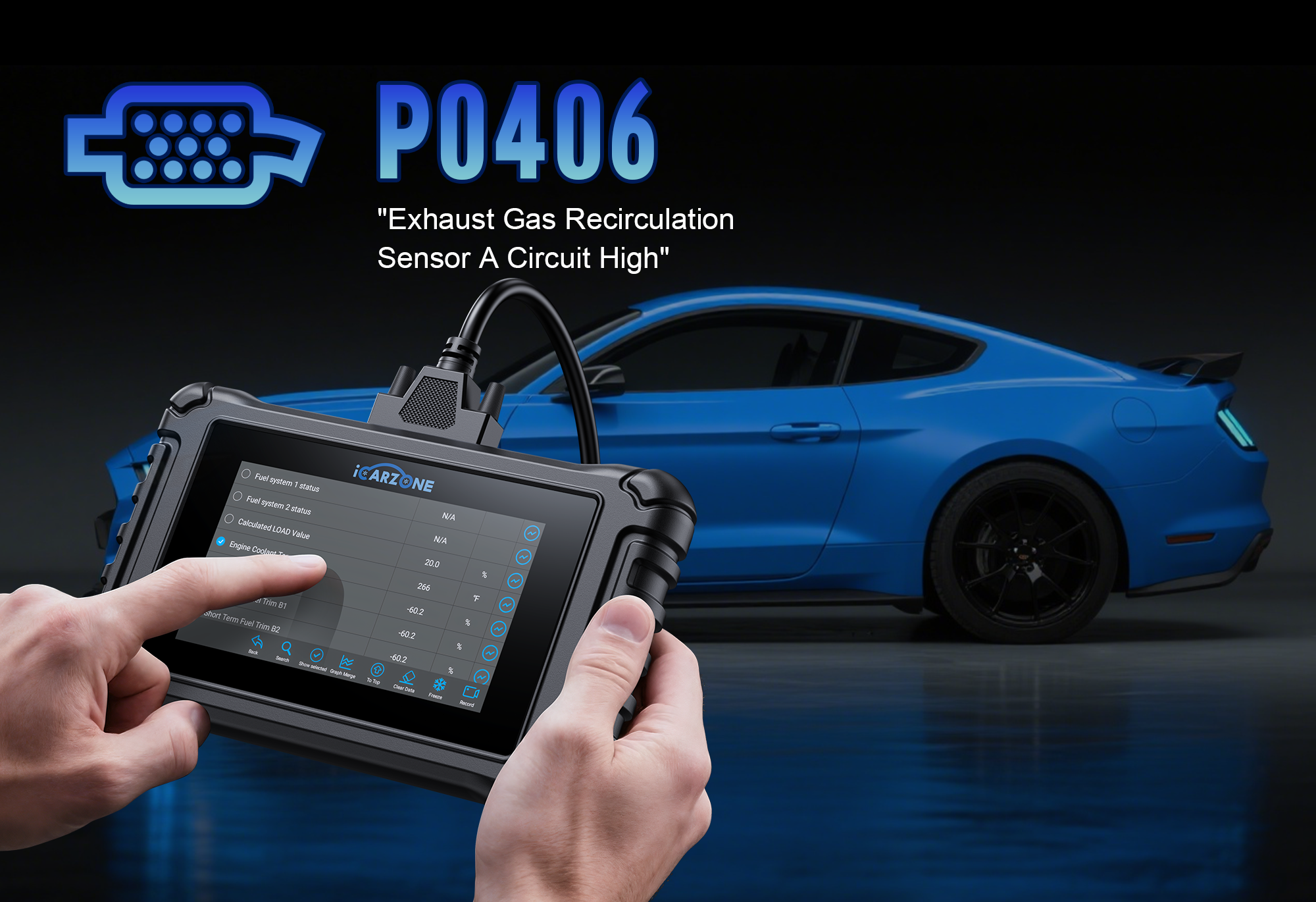 P0406 Code: EGR Position Sensor Circuit High Input | ICARZONE UR1000 Fixes