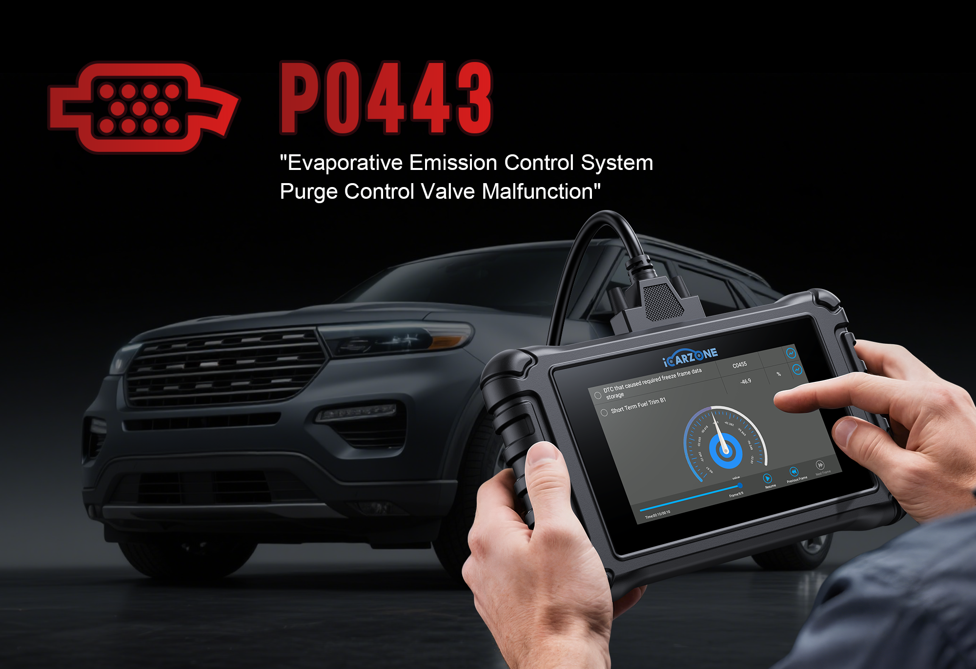 P0443 Code: EVAP Purge Solenoid Circuit Malfunction | ICARZONE UR800 Diagnose in in Chevy Silverado 1500 (2014-2023)