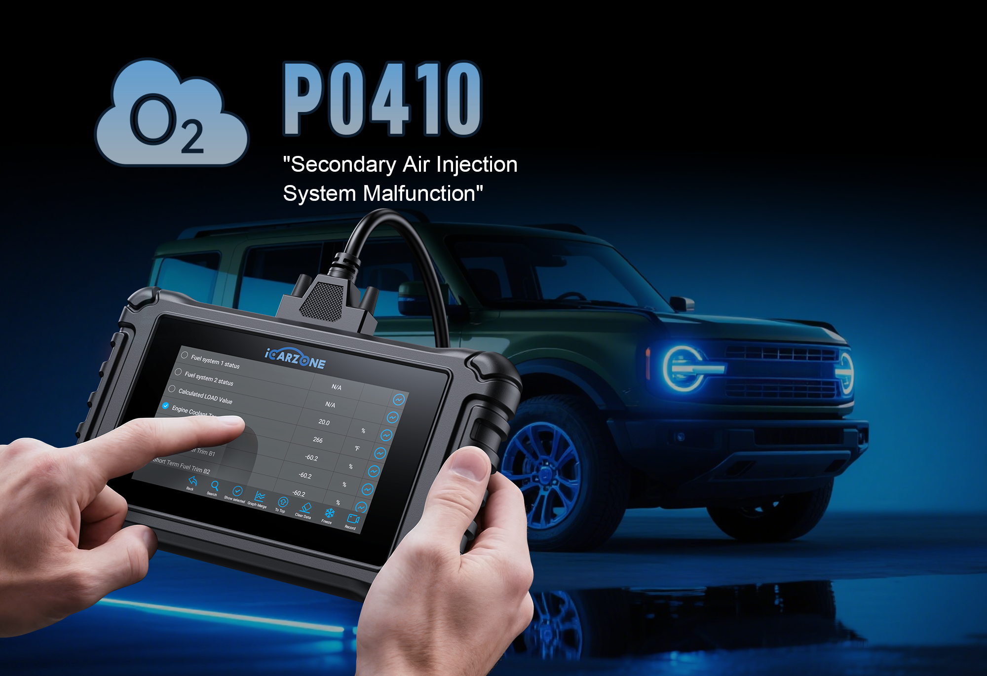 P0410 Code: Secondary Air Injection Malfunction – Causes, Symptoms & Fixes for Ford, Chevrolet & Volkswagen with ICARZONE UR800