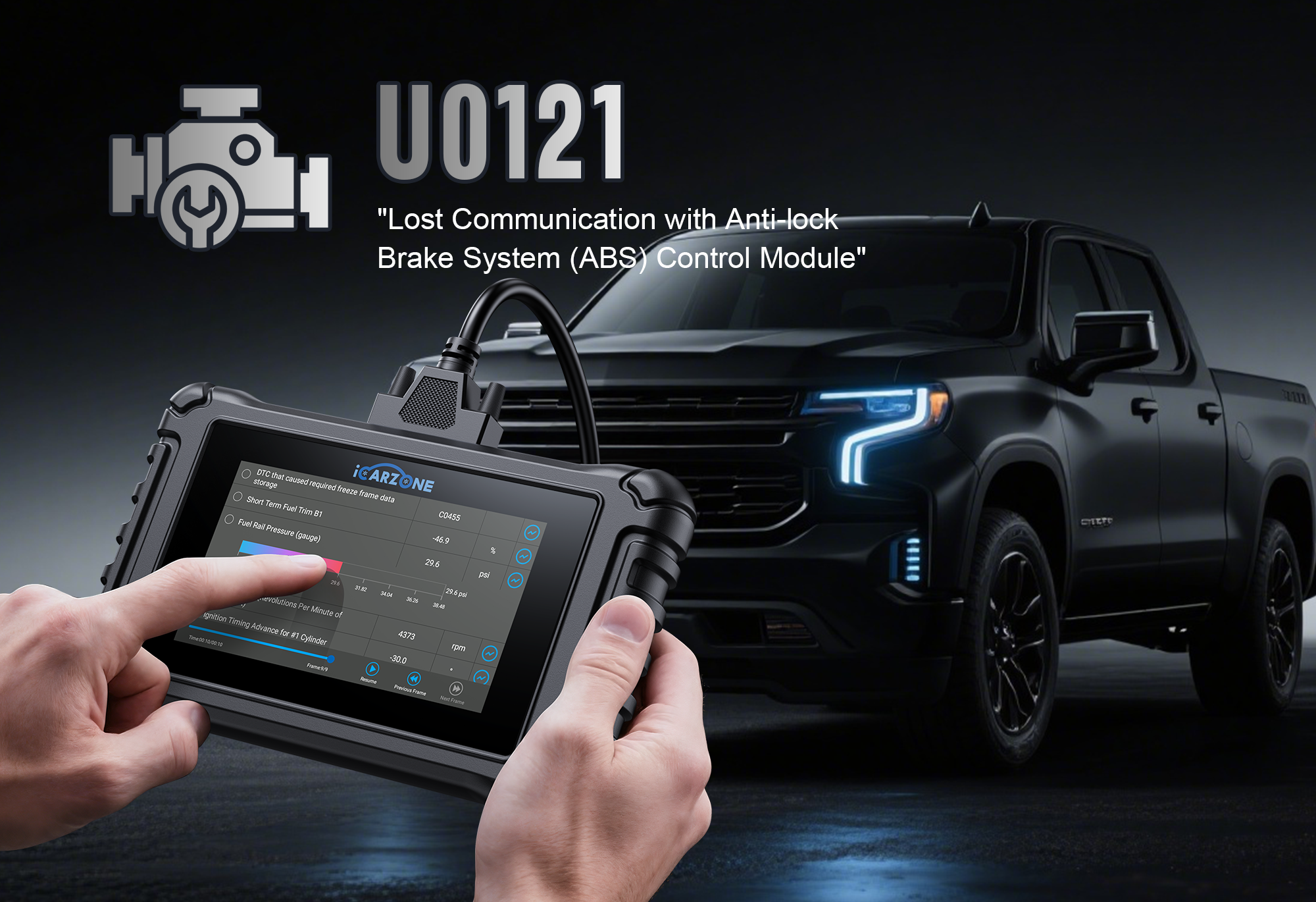 U0121 : Lost Communication with ABS Module in Chevrolet Silverado | ICARZONE UR800 Fixes